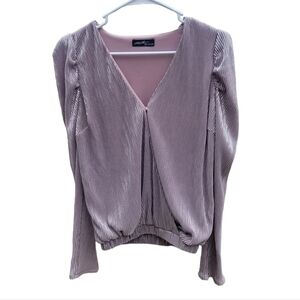 On Twelfth Metallic Blouse